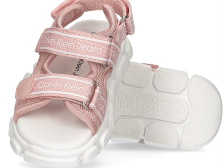 Calvin Klein Velcro Sandal Pink Online Sale