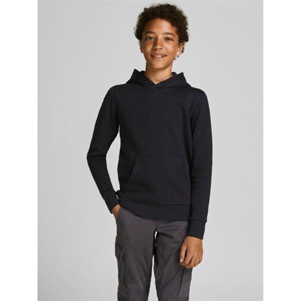 Jack & Jones Junior Black Basic Hoodie Noos For Discount