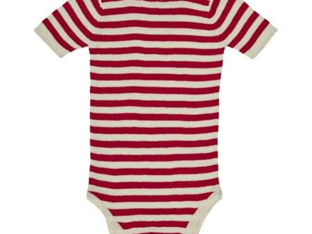 FUB Baby Rib Body Ecru Bright Red For Sale