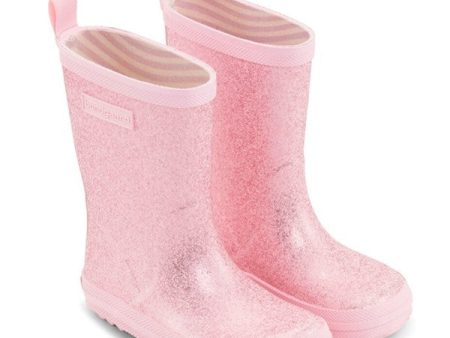 Bundgaard Charly High Gummistøvle Rose Sparkle on Sale