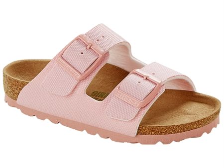 Birkenstock Arizona Kids TEX Canvas Soft Pink Sandal Online now