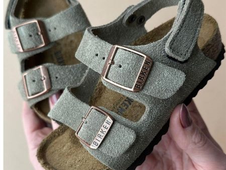 Birkenstock Milano HL Kids VL Taupe Sandal Hot on Sale