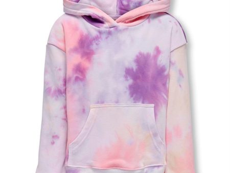 Kids ONLY Purple Rose Neverlife Tie Dye Hoodie Online Sale