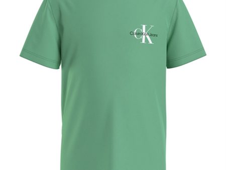 Calvin Klein Chest Monogram T-shirt Neptunes Wave For Cheap