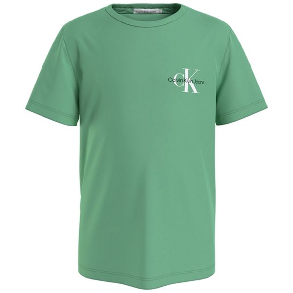 Calvin Klein Chest Monogram T-shirt Neptunes Wave For Cheap