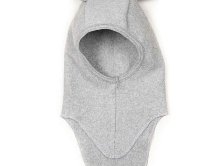 Huttelihut Teddy Elefanthue Bomuld Fleece m. Bamseører Light Grey Discount