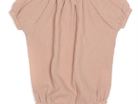 Huttelihut Comfy Muslin Romper Old Rose Online Hot Sale