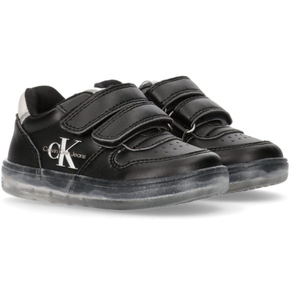 Calvin Klein Low Cut Velcro Sneakers Black For Cheap