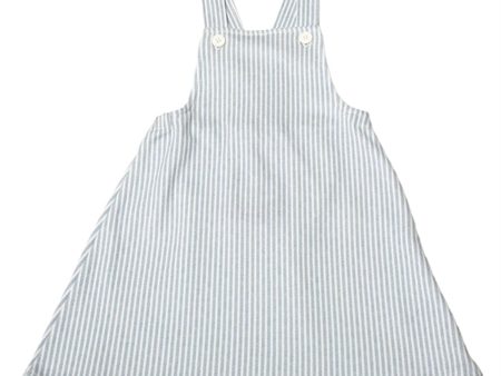 Joha Bomuld White AOP Pinafore Kjole Online now