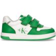 Calvin Klein Low Cut Velcro Sneakers Green White Hot on Sale