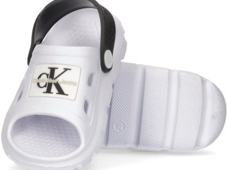 Calvin Klein Comfy Sandal White Black For Cheap