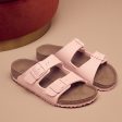 Birkenstock Arizona Kids TEX Canvas Soft Pink Sandal Online now