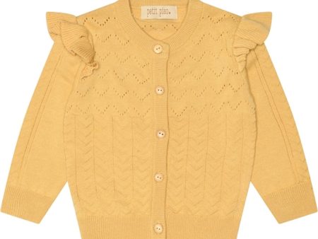 Petit Piao Yellow Corn Cardigan Hot on Sale