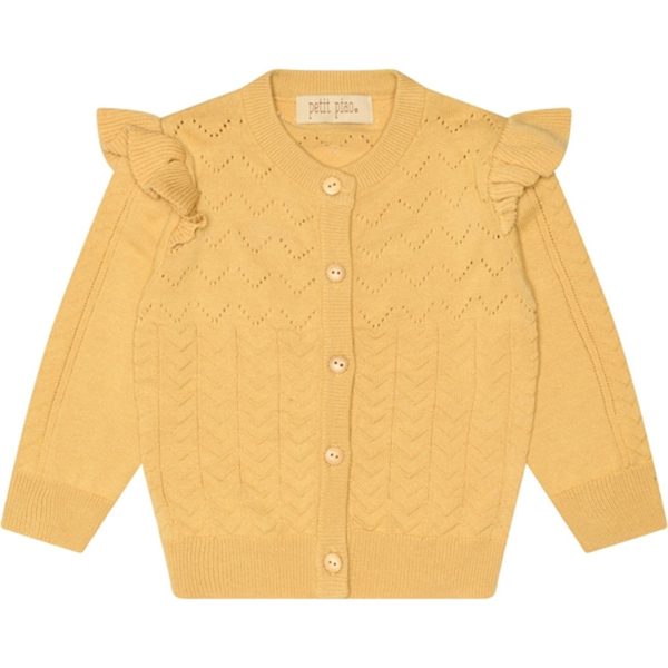 Petit Piao Yellow Corn Cardigan Hot on Sale