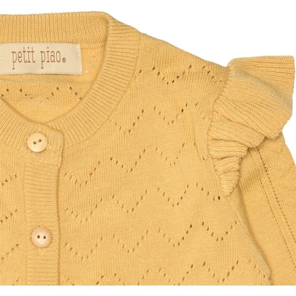 Petit Piao Yellow Corn Cardigan Hot on Sale