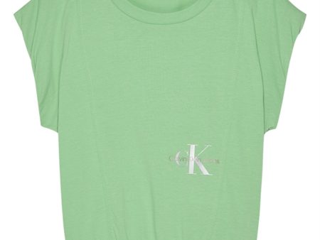 Calvin Klein Monogram Off Placed Cap T-Shirt Neptunes Wave Hot on Sale