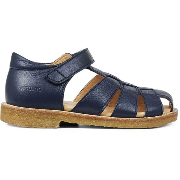 Angulus Sandal M. Velcrolukning Navy Discount