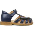 Angulus Sandal M. Regnbue Og Velcro Lukning Navy Mørkgrøn Blå Cognac Supply