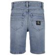 Calvin Klein Denim Shorts High Visual Blue Hot on Sale