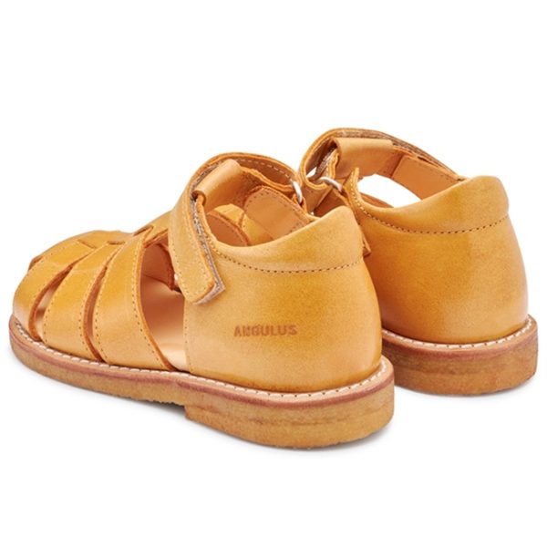 Angulus Sandal M. Velcrolukning Camel Cheap