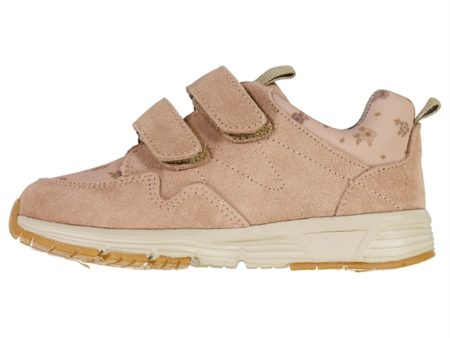 Wheat Velcro Sneakers Toney Rose Beige Flowers on Sale