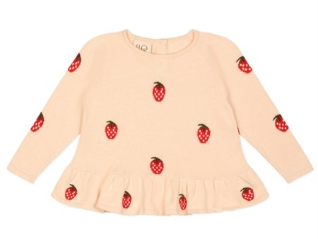 Flöss Petra Sweater Berry Off-white Online now