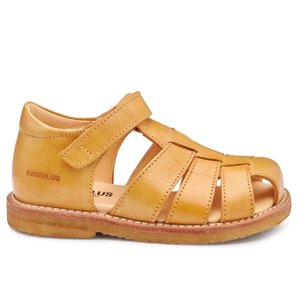 Angulus Sandal M. Velcrolukning Camel Cheap