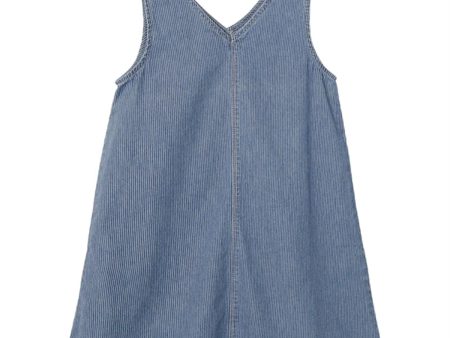 Name it Medium Blue Denim Fida Loose Denim Kjole Hot on Sale