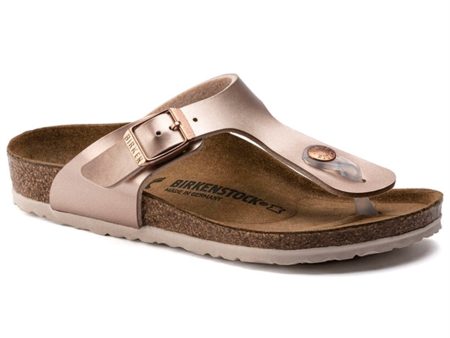 Birkenstock Gizeh Kids Electric Metallic Copper Sandal on Sale