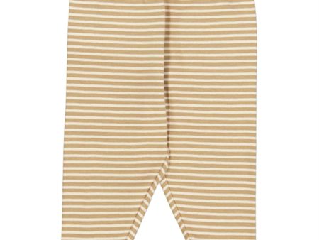 Wheat Cappuccino Stripe Silas Jersey Leggings Online Hot Sale