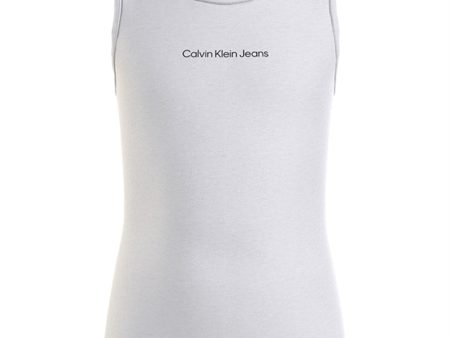 Calvin Klein Logo Tank Top Bright White on Sale