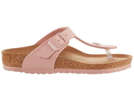 Birkenstock Gizeh Kids TEX Canvas Soft Pink Sandal For Sale