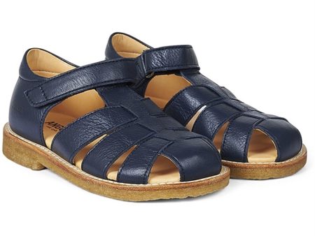 Angulus Sandal M. Velcrolukning Navy Discount