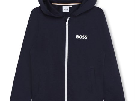 Hugo Boss Hættetrøje Navy Discount