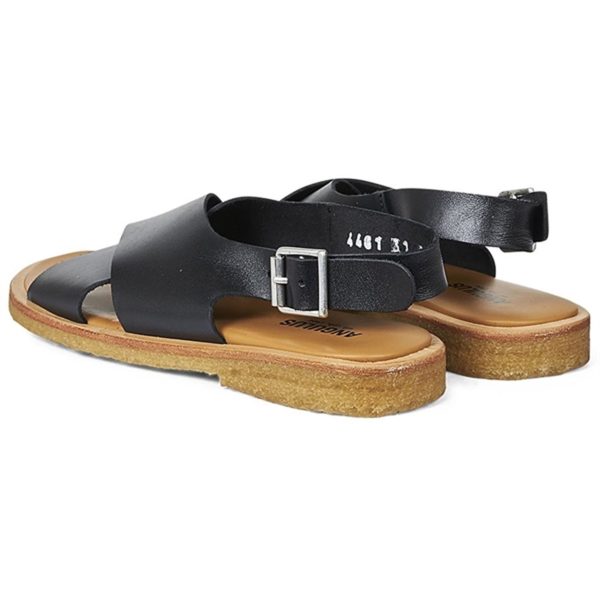 Angulus Sandal M. Spændelukning Sort on Sale