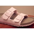 Birkenstock Arizona Kids TEX Canvas Soft Pink Sandal Online now