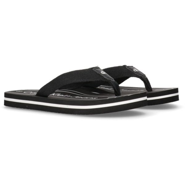 Calvin Klein Logo Flip Flop Black Discount