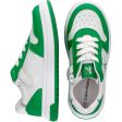 Calvin Klein Low Cut Lace-Up Sneakers Green White Online now