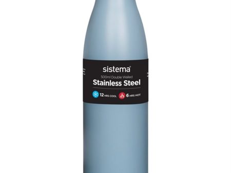 Sistema Stainless Steel Drikkedunk 500 ml Coast Blue Discount