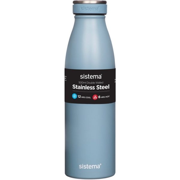 Sistema Stainless Steel Drikkedunk 500 ml Coast Blue Discount