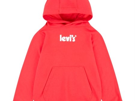 Levi s Poster Logo Pullover Hoodie Red For Cheap