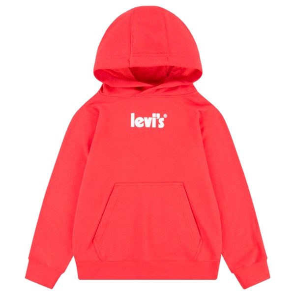 Levi s Poster Logo Pullover Hoodie Red For Cheap