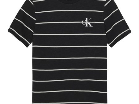 Calvin Klein Print Sunreveal Stripe T-shirt Ck Black Online Hot Sale