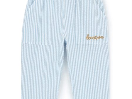 BONTON Rayure Bleue Baby Bukser Fashion