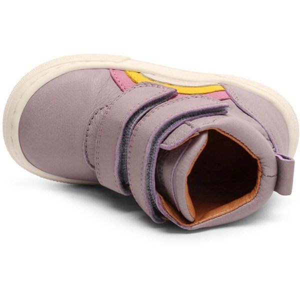 Bisgaard Rainbow Velcro Sko Purple Hot on Sale