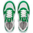 Calvin Klein Low Cut Lace-Up Sneakers Green White Online now