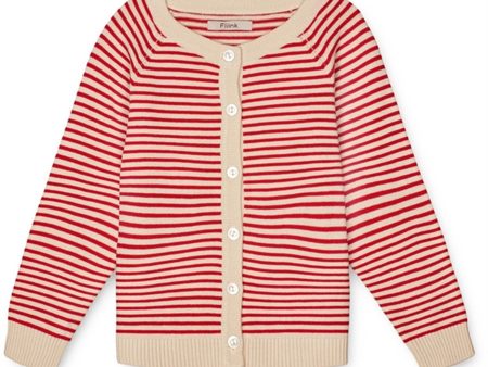 Fliink High Risk Red Stripe Fave Stripe Strik Cardigan on Sale