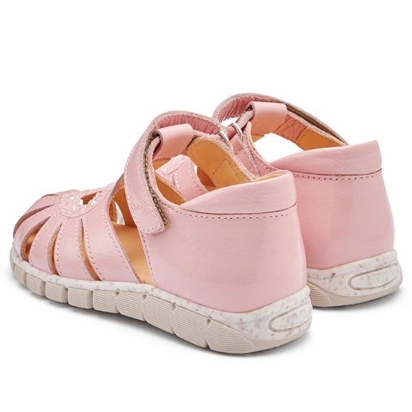 Angulus Hjerte Sandal M. Velcrolukning Rosa Rosa Glitter Online Hot Sale