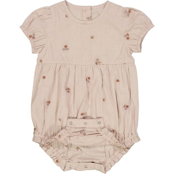 Wheat Embroidery Flowers Victoria Romper Cheap