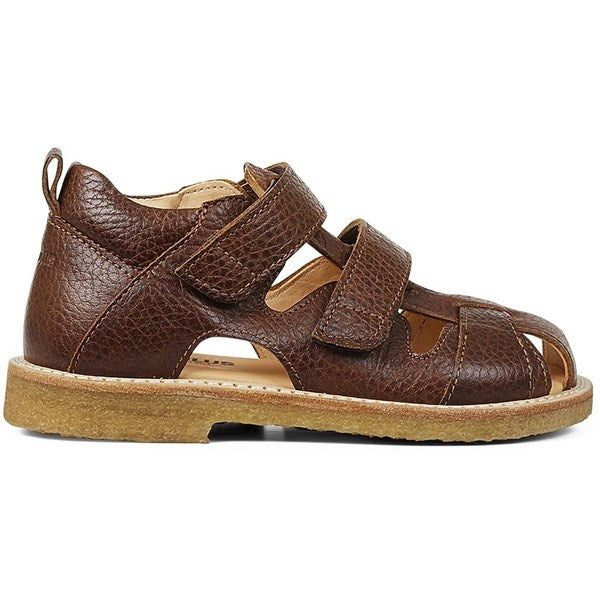 Angulus Sandal M. Velcrolukning Mellembrun For Cheap